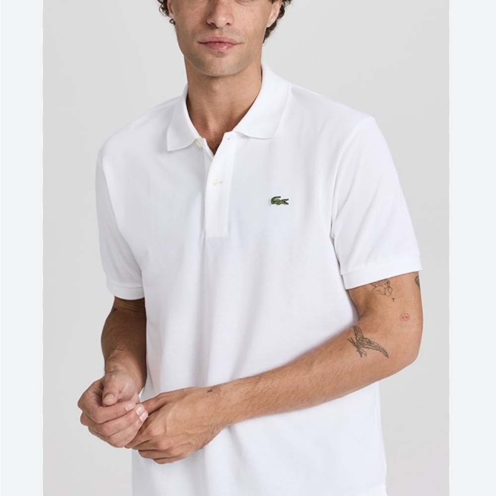 Lacoste for J. Crew Men’s Polo Shirt in White - Picture 2 of 9